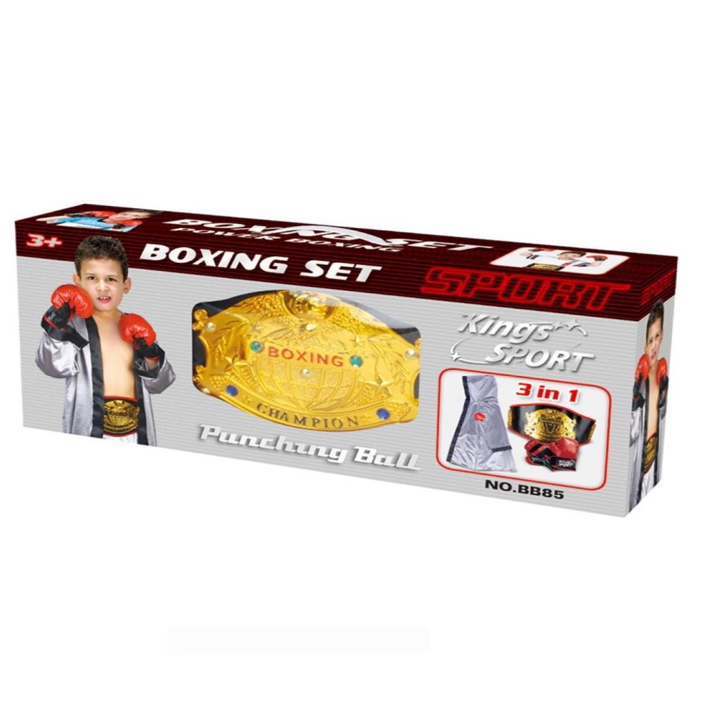 Kids Boxing Champion Set – 3 in 1 Punching Kit